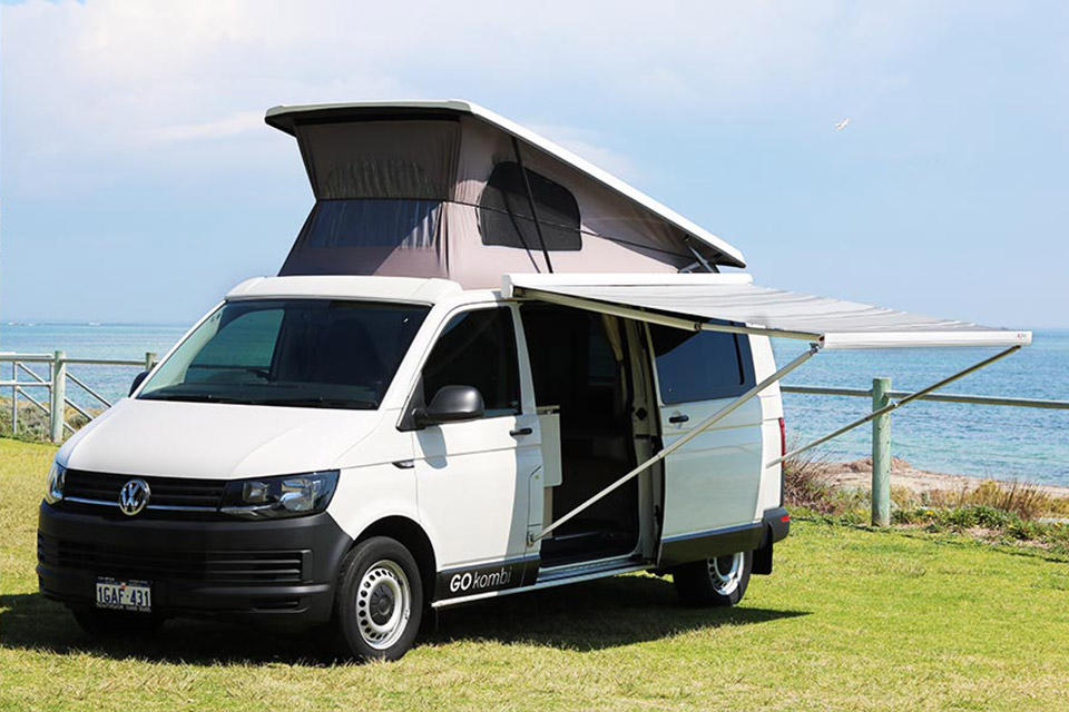 volkswagen van with pop top