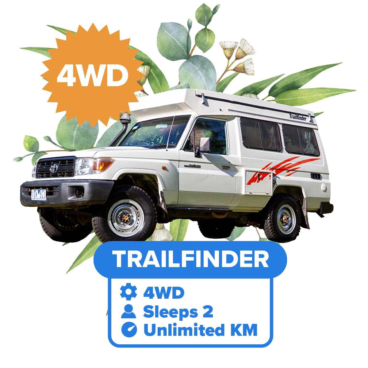 Toyota Landcruiser Troopy Campervan Hire WA, GoCamper Perth, Campervan Hire Perth