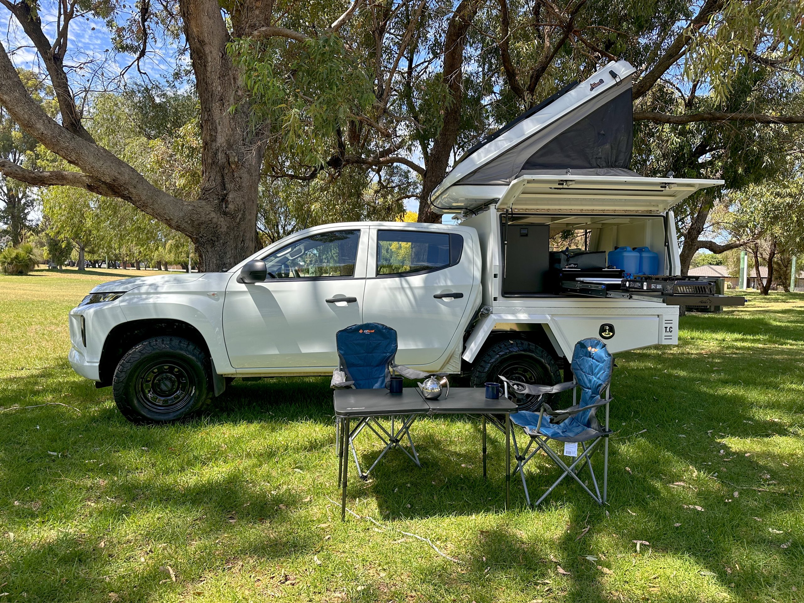 Seating for 5 in Go Outback 4WD Ute